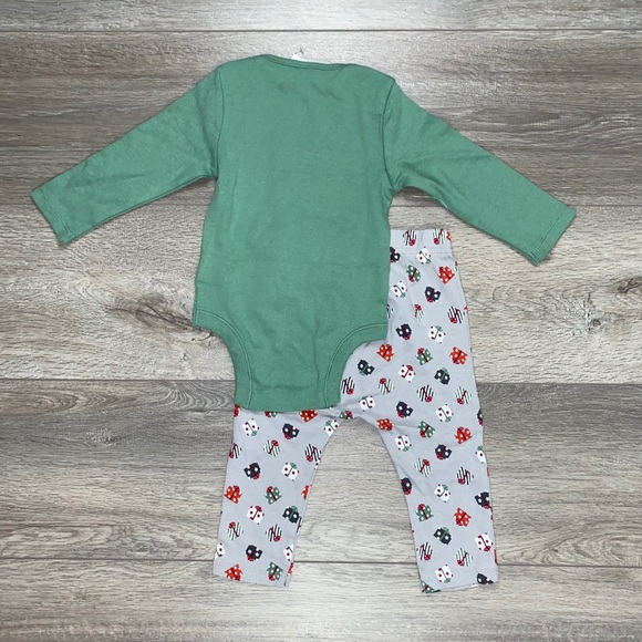 NWT Old Navy Christmas Bodysuit Matching Set 12-18 - Picture 5 of 9